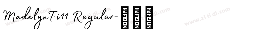MadelynFi11 Regular字体转换